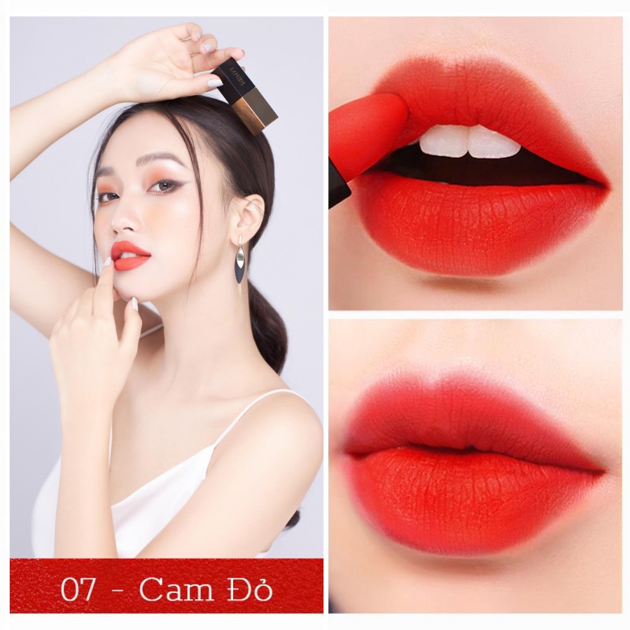 Son sáp lì màu cam đỏ 3.5g Loudi LDS07CĐ chính hãng | BigBuy360 - bigbuy360.vn