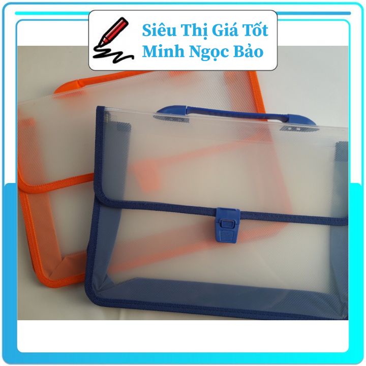 Cặp Nhựa Trong 2 Ngăn, Nhẹ Nhàng Tiện Lợi Cho Bé Sử Dụng Để Đi Học Thêm