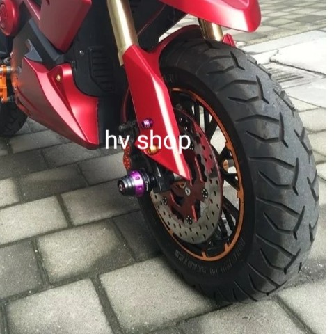 bộ 2 gù chống đổ trước moto xe máy HV 3