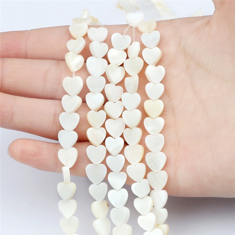 Chuỗi hạt ngọc trai vỏ sò tự nhiên 14mm dùng làm đồ trang sức thủ công