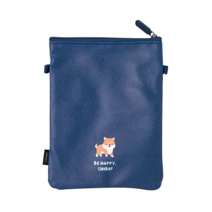 Túi Đeo Chéo ARTBOX Hàn Quốc Hình Chú Cún Shiba Dễ Thương Màu Xanh Navy