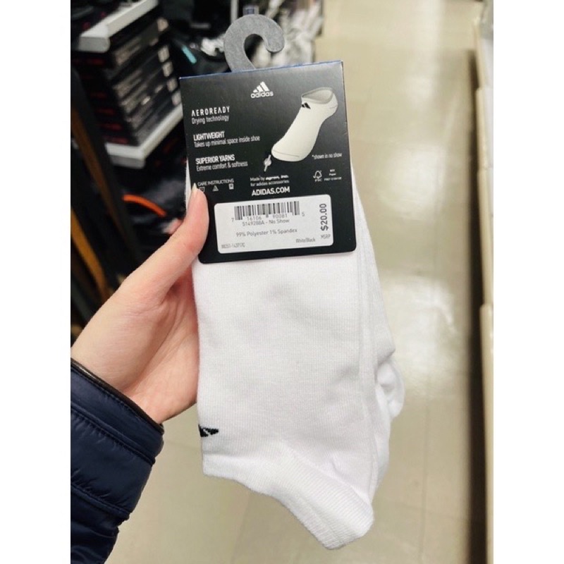 VỚ ADIDAS MEN'S 6 PAIR MỸ