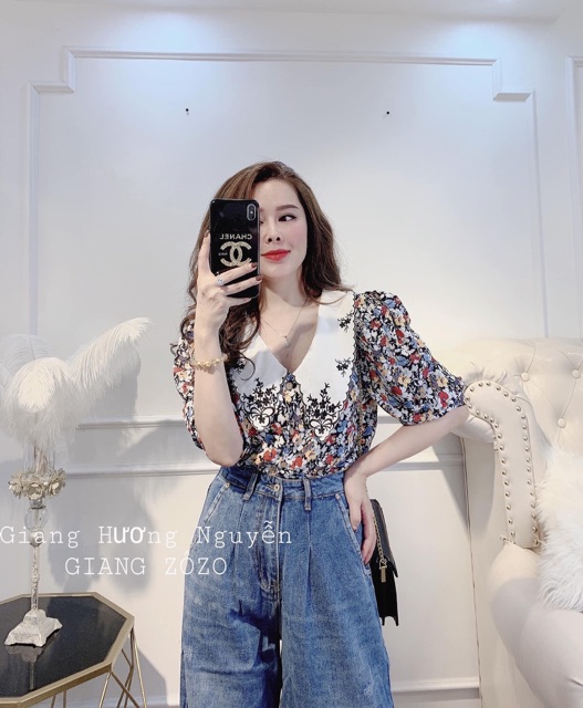 Áo zaraa hoa thêu cổ bèo siêu hót | BigBuy360 - bigbuy360.vn