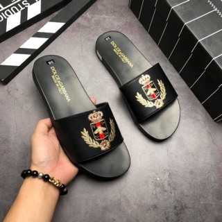 Dép nam quai to thêu ong đỏ