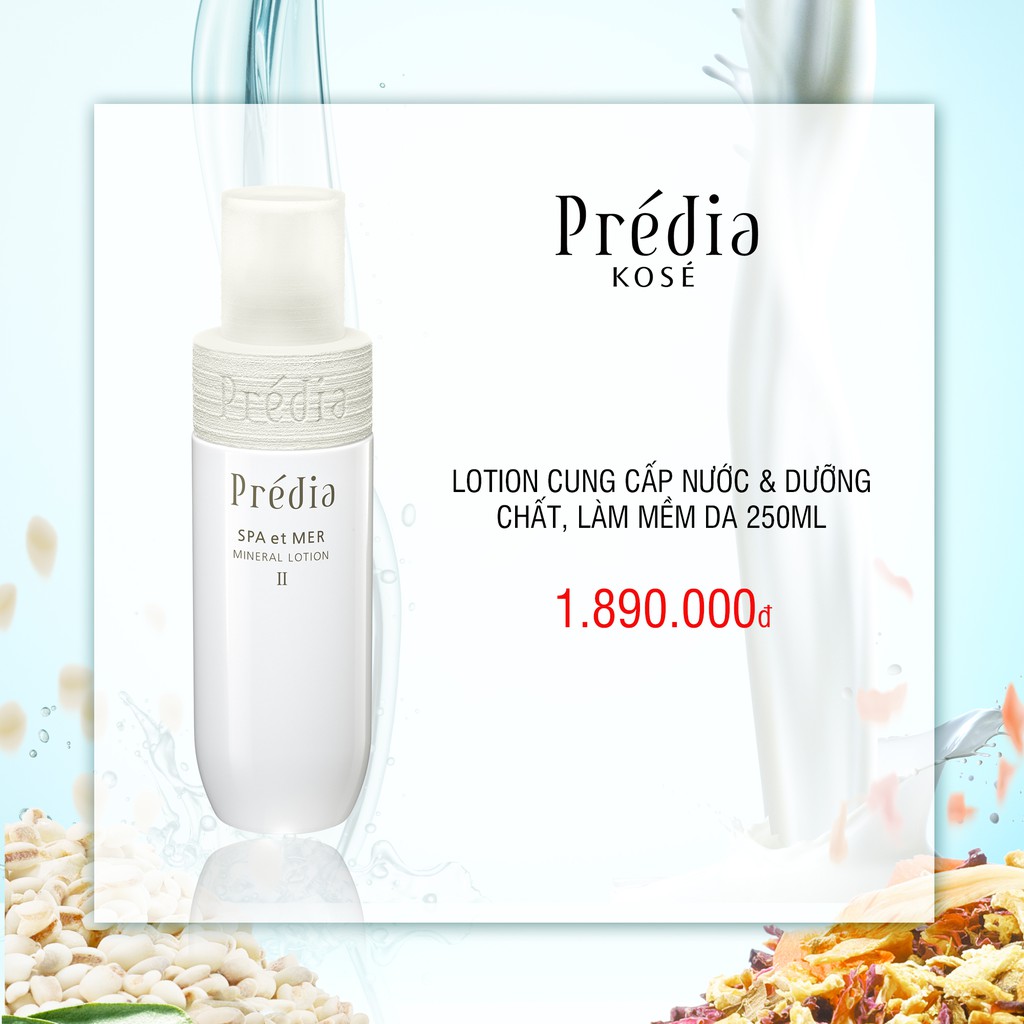 Lotion cung cấp nước và nuôi dưỡng da Kosé Prédia Spa Et Mer Mineral Lotion I/II 230ml