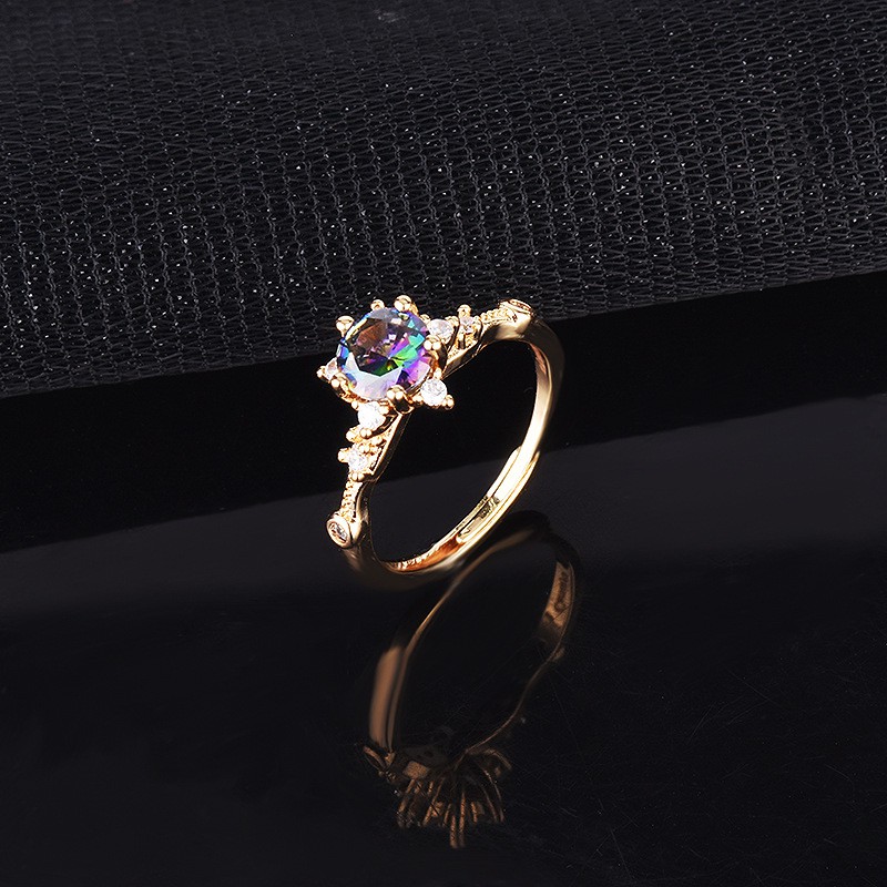 pt950 vàng phụ nữ đầy màu sắc laser kim cương nhẫn moissanite nhẫn cưới có thể ...