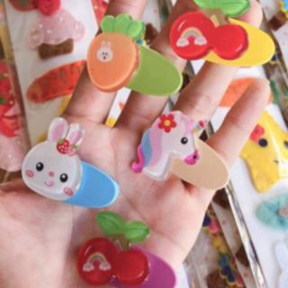 Kẹp tóc trẻ em đính icon dễ thương