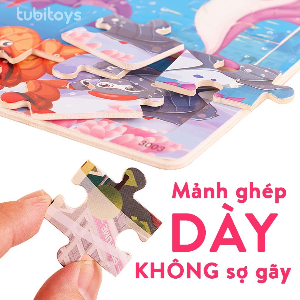 Tranh Gỗ - Bảng Ghép Hình 9 Mảnh - 30 Mảnh Nhiều Mẫu