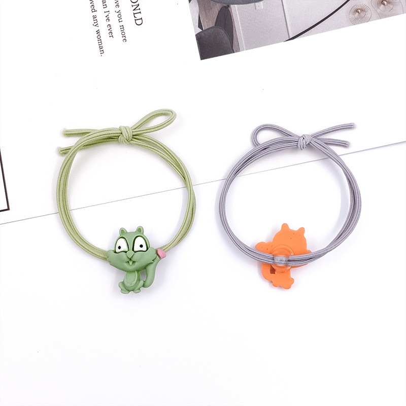 Dây thun cột tóc buộc tóc hình con sóc cute 047