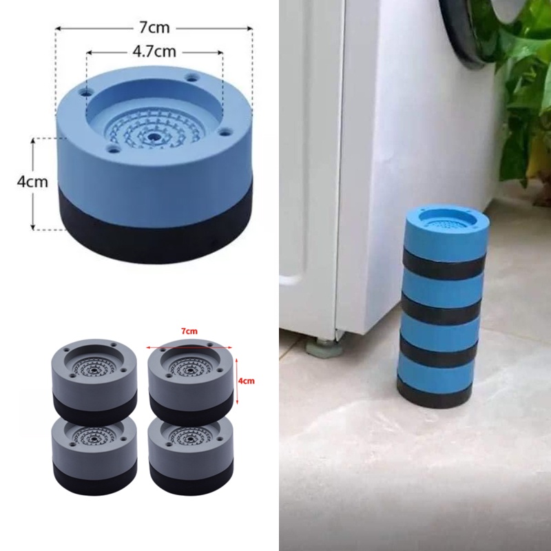 Bộ 4 Miếng Đệm Cao Su Cao Cấp Lót Chân Máy Giặt Chống Rung Chống Ồn