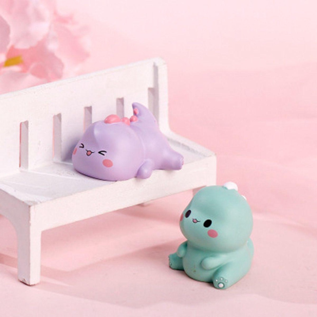 Đồ trang trí Khủng Long Bằng Nhựa Resin Dễ Thương Xinh Xắn