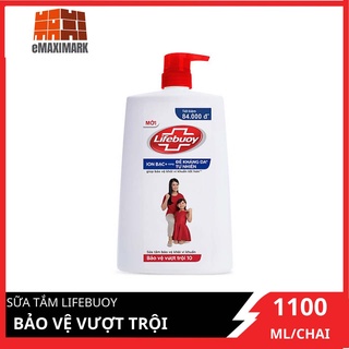 Sữa tắm Lifebuoy Bảo vệ vượt trội 10 Chai 1.1kg