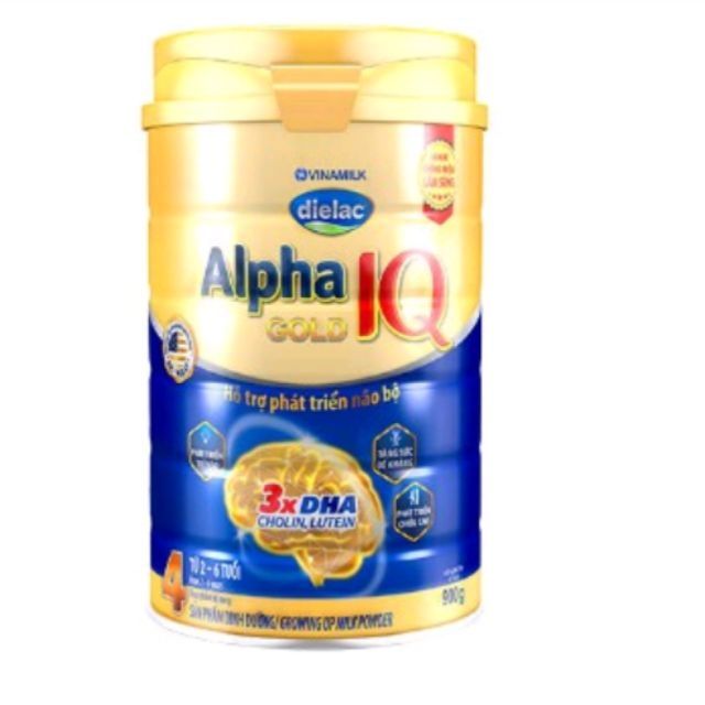 Sữa Vinamilk dielac alpha gold số 4 loại 900g mẫu mới date 2021