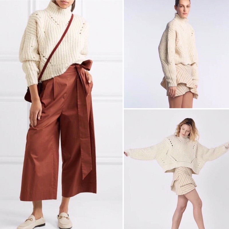 Áo len nữ cao cổ croptop xuất dư ,áo len nữ dáng ngắn