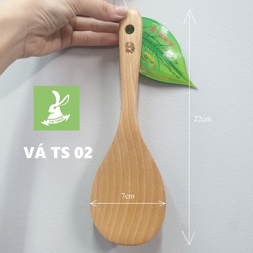 Vá - Sạn - Đũa Bếp Bằng Gỗ TRƯỜNG SƠN Nhiều Mẫu Nhiều Kích Cỡ