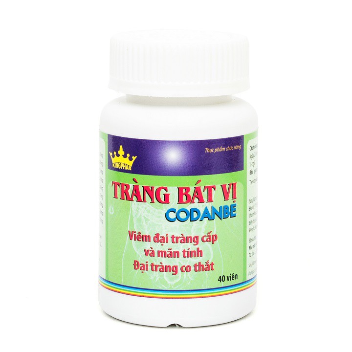 Tràng Bát Vị Codanbe Kingphar- Hỗ trợ cải thiện viêm đại tràng cấp và mãn tính (Hộp 40 viên)