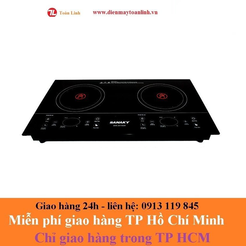 Bếp hồng ngoại đôi Sanaky SNK-201HGW - Hàng Chính Hãng