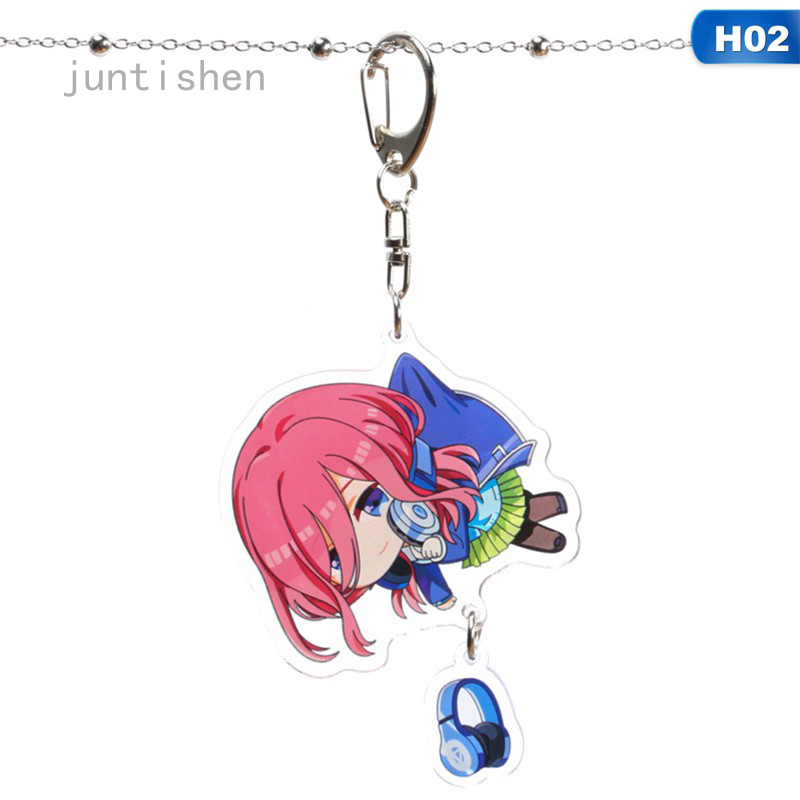 Móc khóa trang trí hình nhân vật Nakano Miku dễ thương