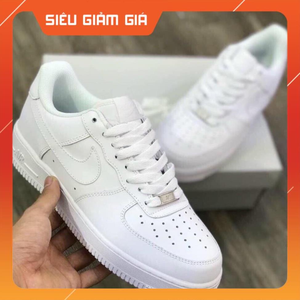 Giày Trắng Nam Nữ All White Full Box Bill