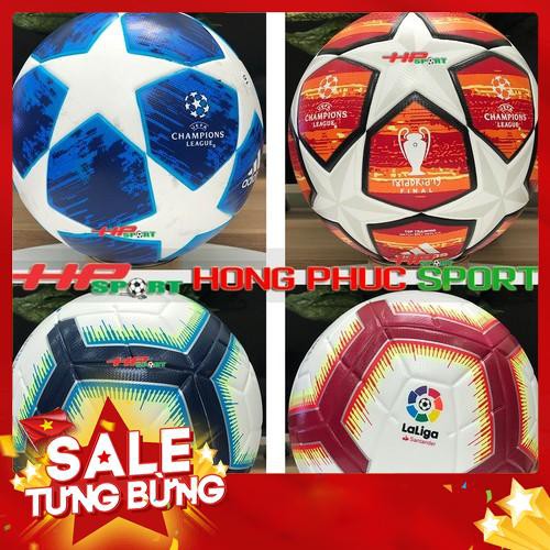 BÓNG ĐÁ UEFA CHAMPIONS LEAGUE  2019 ĐỦ MÀU SIZE SỐ 5 ( BÓNG ĐÚC ) Tặng kim bơm - Siêu HOT