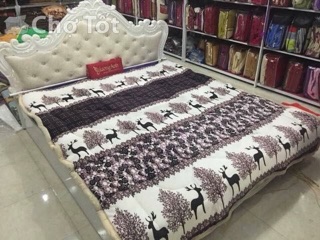 Chăn lông cừu 2018 hàng Việt Nam 3 lớp