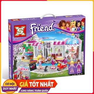 Bộ Xếp Hình Lego Friends Cửa Hàng Cafe 3201/476 Chi Tiết. Lego Xếp Hình Đồ Chơi Thông Minh Cho Bé.