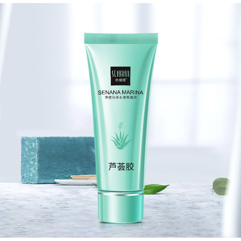 Sữa Rữa Mặt Xanh Ngọc 23983 SENANA Maria Tảo Biển 60g Auth Nội Địa