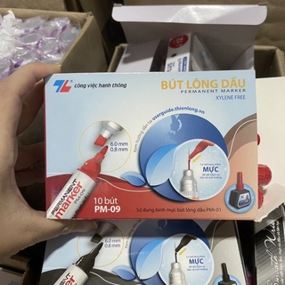 Bút lông dầu Thiên Long PM-09 (xanh đỏ đen)