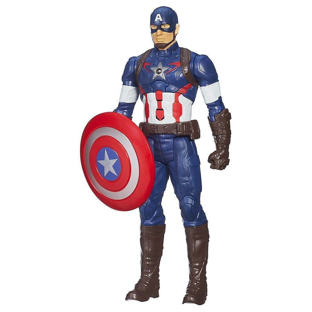 Đồ chơi mô hình siêu anh hùng Marvel Đội Trưởng Mỹ Captain America cao 30cm