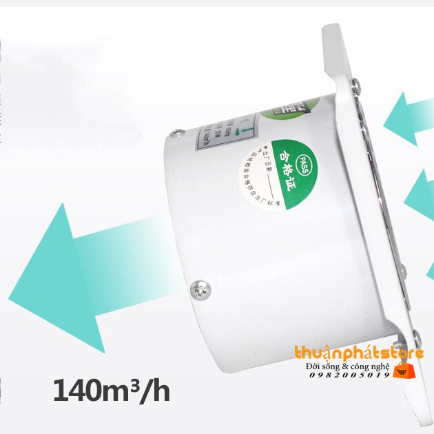 Quạt hút gió FD-100 màu trắng  hút gió nhà bếp , nhà tắm , nhà vệ sinh - ống gió đường kính 9,3cm