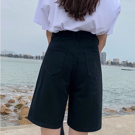 Quần short kaki ống rộng lưng cao, quần ngố lửng Ullzang có Bigsize 60-68kg (KN)