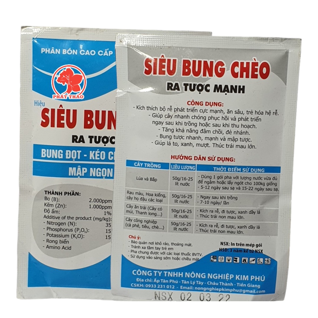 Phân Bón Lá Siêu Bung Chèo - Ra Tược Mạnh