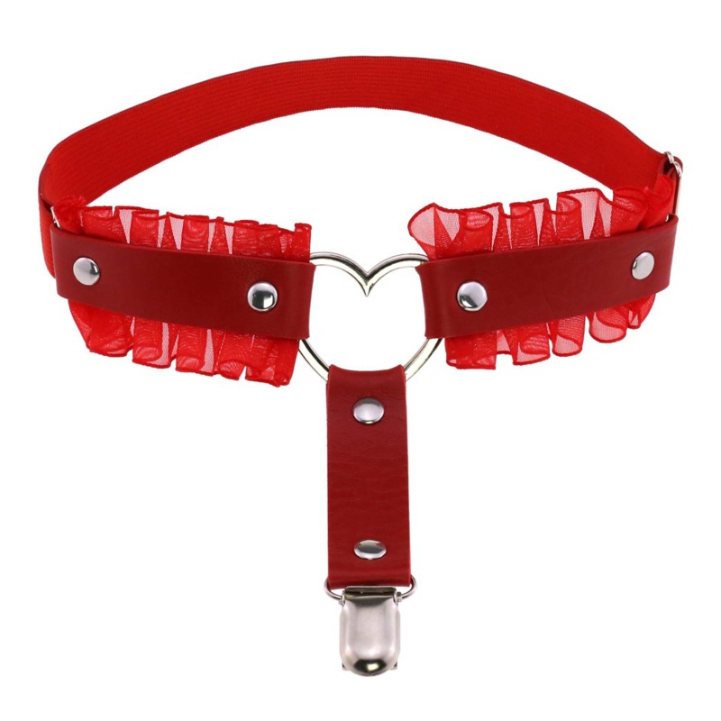 Đai Nịt Bít Tất Bằng Da PU Phong Cách Gothic Punk Gợi Cảm Cho Nữ