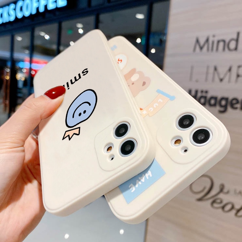 Ốp Điện Thoại Hình Mặt Cười Dễ Thương Cho iphone 13 Pro Max iphone 11 12 Pro XS 7 8 Plus