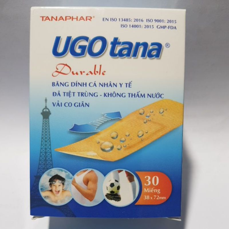 Băng dính cá nhân UGO tana_ Miếng to hộp 30 miếng