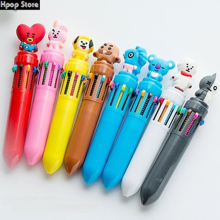 Bút Viết BT21 Mẫu 3 10 Ngòi 10 Màu