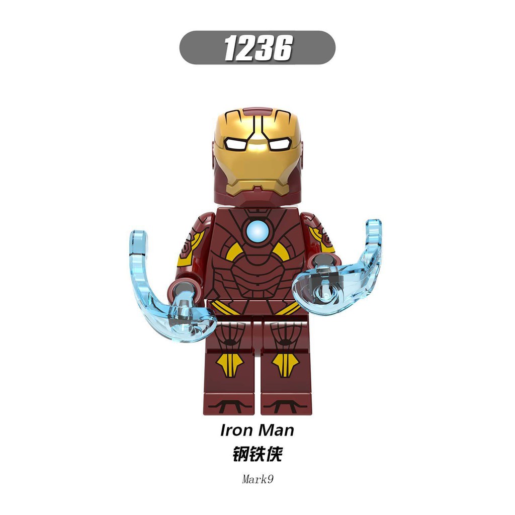 Minifigures Các Mẫu Nhân Vật Siêu Anh Hùng Iron Man MK9 MK10 MK11 MK12 MK13 MK23 MK27 MK26 - Lắp Ráp Mini X255