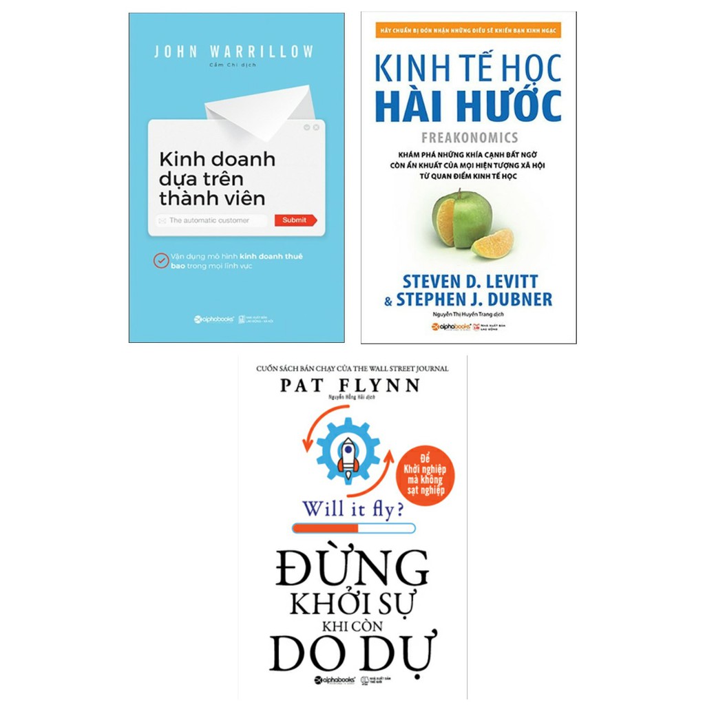 Sách - Kinh Doanh Dựa Trên Thành Viên + Kinh Tế Học Hài Hước + Đừng Khởi Sự Khi Còn Do Dự