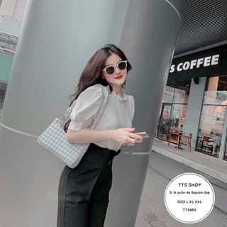 SET ÁO CỔ BÈO+Quần  BIGSIZE ( kèm video)