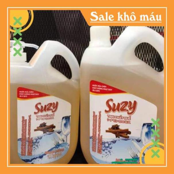 HG2810 (MUA 1 Tặng 1) Nước rửa chén Suzy can 2,1kg có vòi nhấn - Công nghệ Nhật Bản.