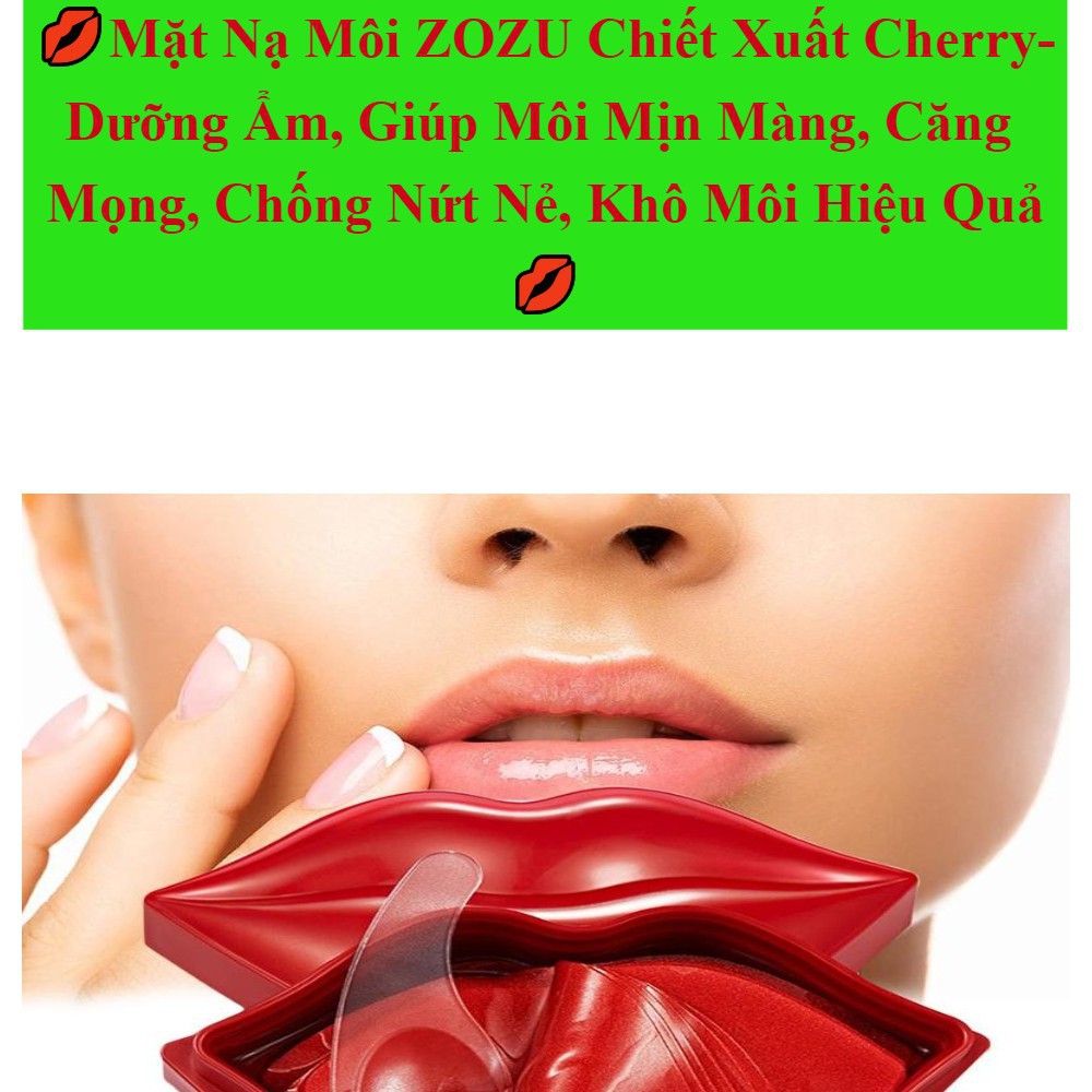 (Hàng Mới) Set 20 Mặt Nạ Môi Zuzo Chiết Xuất Cherry Dưỡng Ẩm Chống Khô Làm Sáng Màu Môi | BigBuy360 - bigbuy360.vn