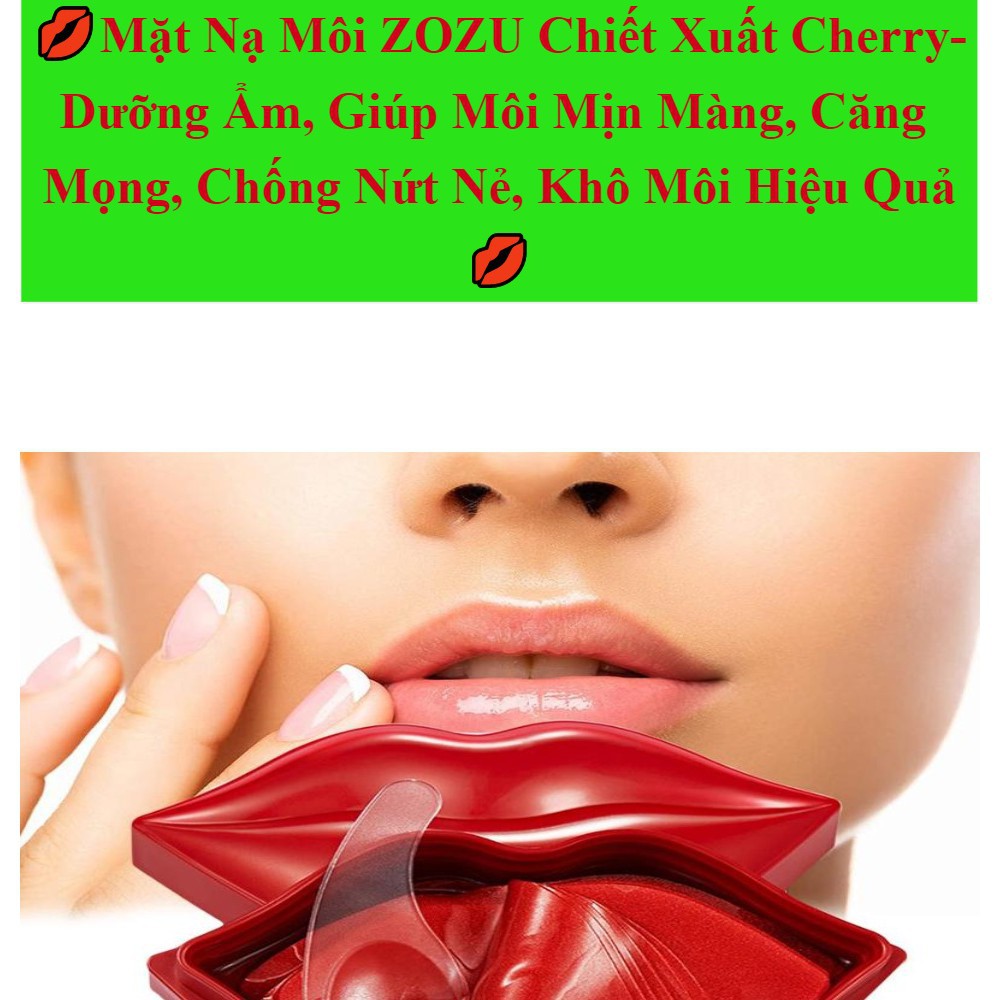 (Hàng Mới) Set 20 Mặt Nạ Môi Zuzo Chiết Xuất Cherry Dưỡng Ẩm Chống Khô Làm Sáng Màu Môi