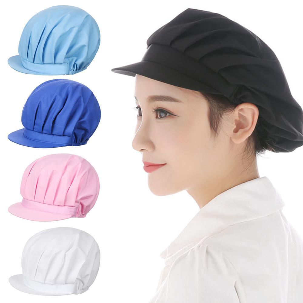 PEARLVN Mũ Đầu Bếp Màu Trơn Có Thể Điều Chỉnh Tiện Dụng