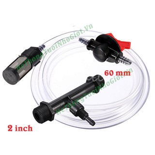 Thiết bị châm phân 60mm kèm dây hút có van điều chỉnh Ventury