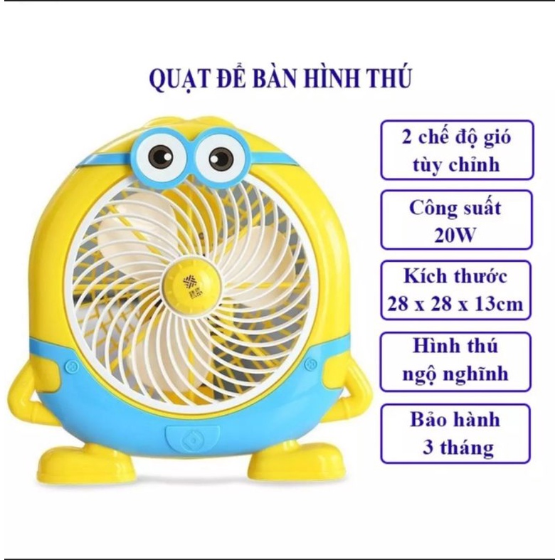 Quạt Bàn, Quạt Tản Hình Thú Dễ Thương