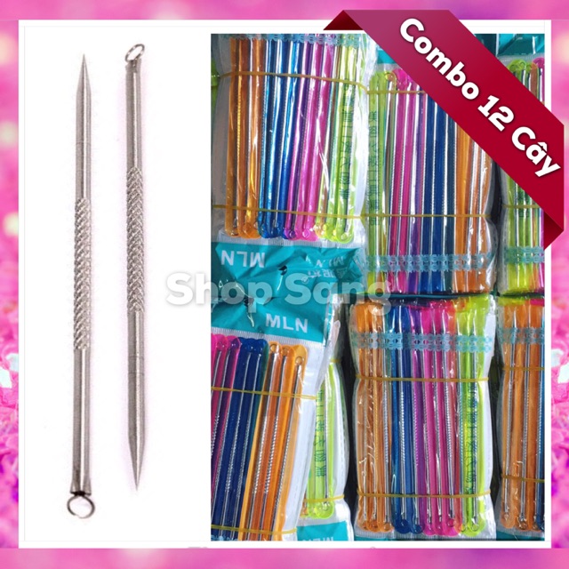 Combo 12 Cây Nặn Mụn 2 Đầu Loại 1 - 12 Cm