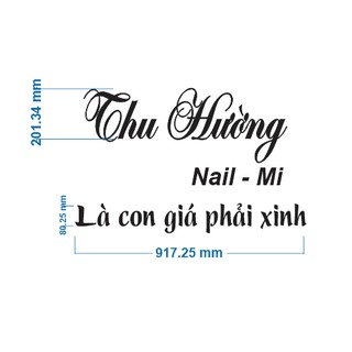 Combo chữ trang trí spa