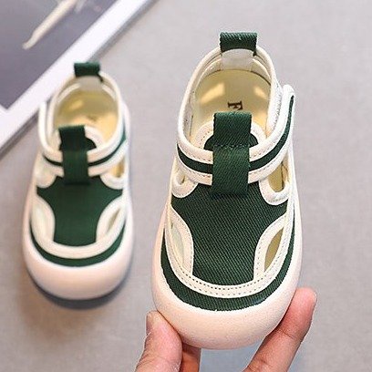 Giày sandal Vải canvas Thời Trang Xuân Hè Cho Bé Trai