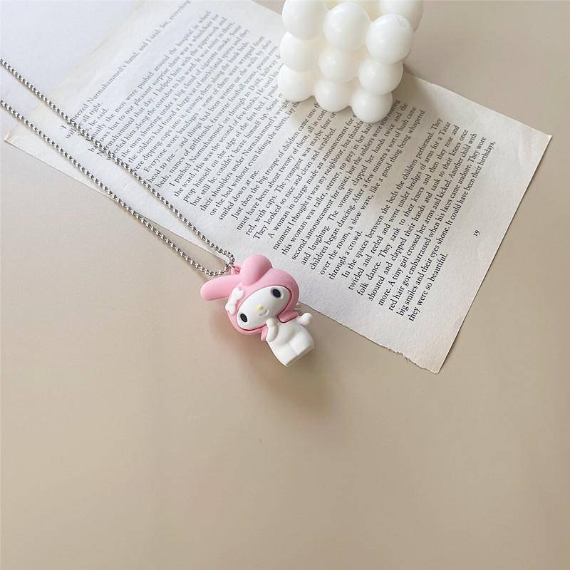 Dây chuyền nữ hình nhân vật dễ thương dây chuyền titan tiktok