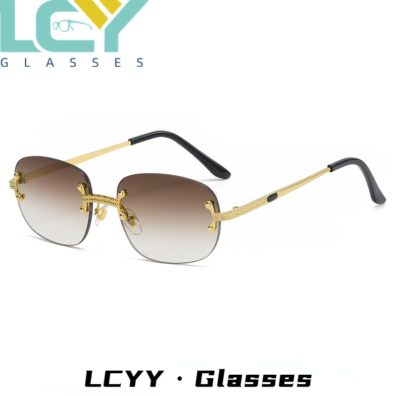 Kính Mát Gọng Kim Loại Phong Cách hip hop Thời Trang Âu Mỹ Cho Nam Và Nữ 8618